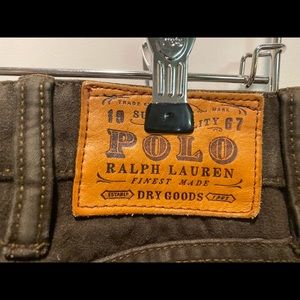 Ralph Lauren waxed cotton pants